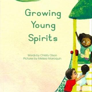 Book cover illustration by Melissa Marroquin for "Growing Young Spirits" by Christy Olson